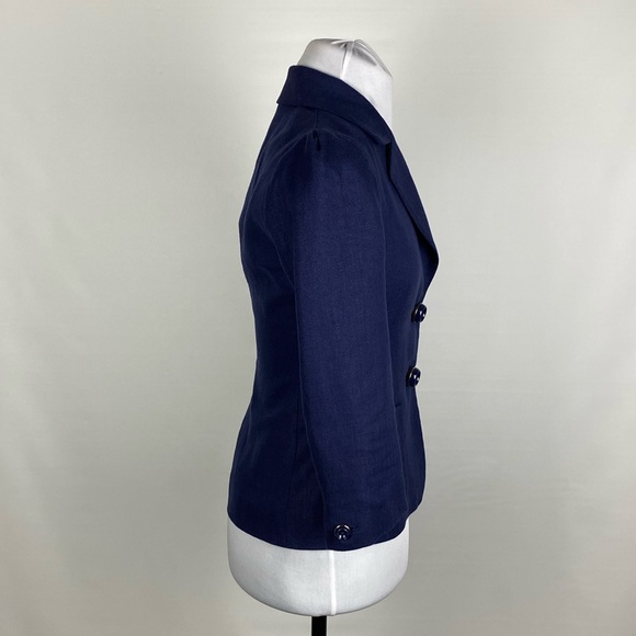 EUC Kate Spade Alix Blazer in French Navy Size 0 - Picture 3 of 8